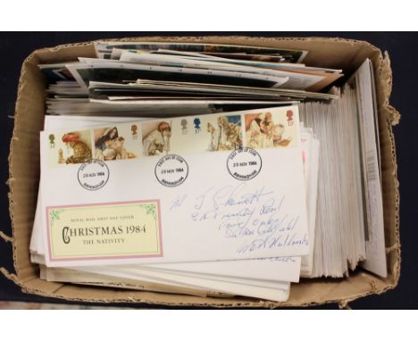 A large quantity of GB first day covers (one box)