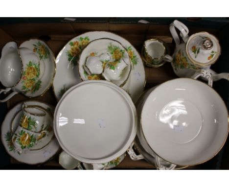 Royal Albert 'Tea Rose' coffee and dinner service (41) (1 box) 