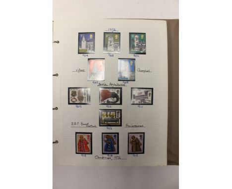 A GB stamp collection in album