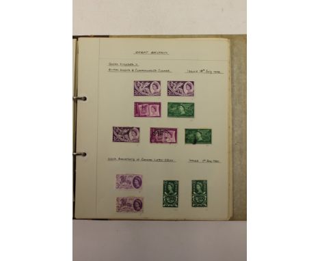 GB mint stamp album 1950-66