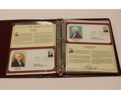 Presidents of the United States first day cover collection in binders, May 22nd 1986