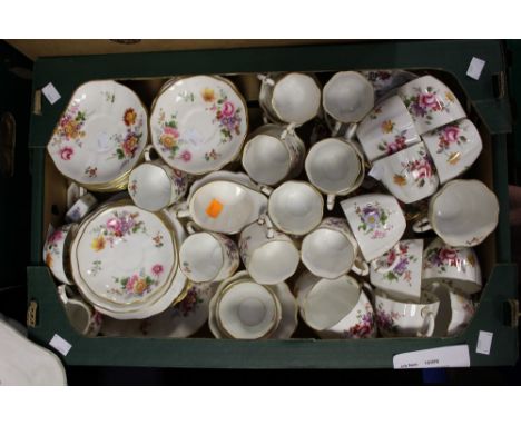 Royal Crown Derby posie pattern part tea and coffee service, 1st quality (one box) 