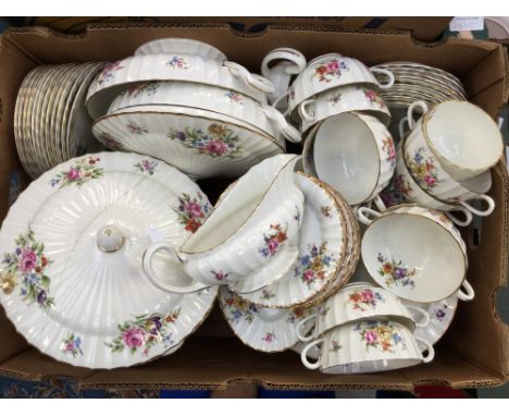 A Royal Worcester 'Roanoke' pattern dinner service and part tea service (1 box)