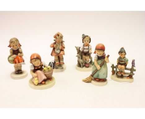 Hummel figures (6) Five have been restored