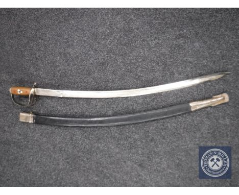 An Indian sword in scabbard