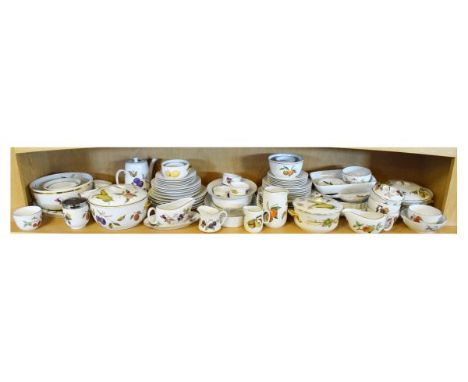 Large quantity of Royal Worcester 'Evesham' pattern tableware   Condition: 