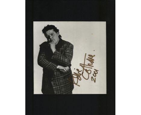 ROBBIE COLTRANE (1950-2022) Harry Potter Actor signed 8x10 mounted Photo. Good condition. All autographs come with a Certific