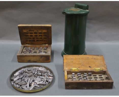 An early 20th century Ward &amp; Co of Newcastle-Upon-Tyne ticket stamping machine, made of cast metal, and measuring 21.5 cm