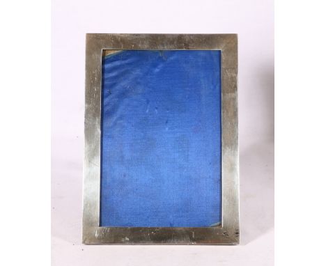 Hamilton &amp; Co. of Calcutta, India silver-mounted easel photograph frame, stamped H &amp; Co. and Elephant mark, 23cm x 17