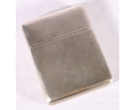 George VI silver hip flask with engine turned decoration by A Wilcox Birmingham 1938, 10cm tall, 190g.CONDITION REPORT:Scratc