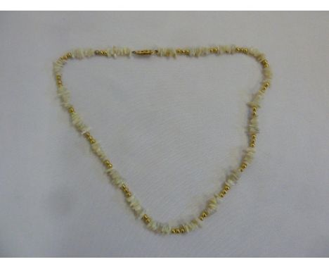 Australian Baroque opal bead necklace, to include certificate