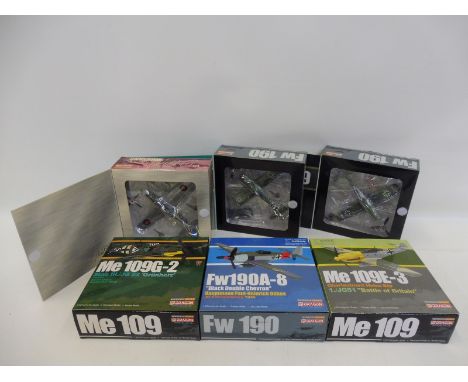 Six boxed 1/72 scale models from the Dragon Wings Warbird Series, appear in excellent condition.