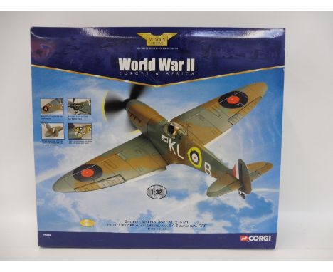 A boxed Corgi Aviation Archive 1/32 scale Europe &amp; Africa, Spitfire Mk.I Pilot Officer Alan Deere, 544 Squadron, appears 