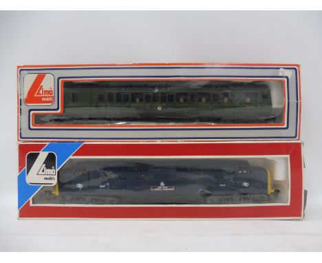 A boxed Lima Class 55 locomotive and a Class 117/2 diesel locomotive. 