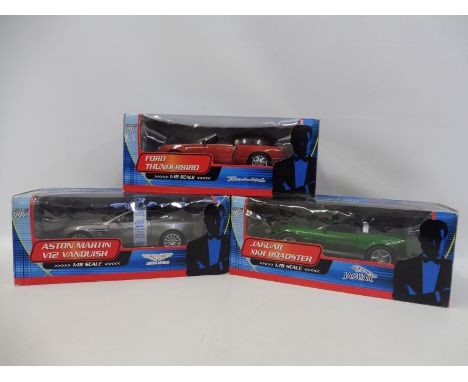 An ERTL James Bond Die Another Day set of three models. Three of the stars of the film including Bond's iconic Aston martin V