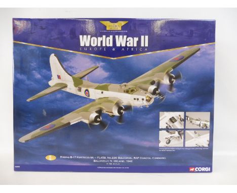 A boxed Corgi Aviation Archive WWII Europe &amp; Africa 1/72 scale 'Boeing B17 Fortress 11A BallyKelly N. Ireland 1942', appe