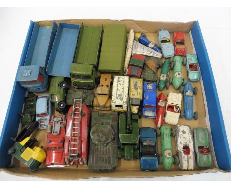 A quantity of Dinky Toys to include a Mercedes Benz with trailer, Foden army lorry etc.