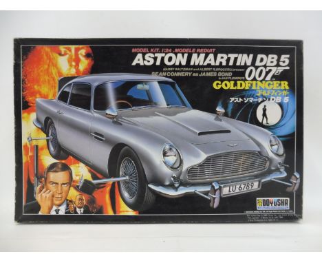 A Doyusha James Bond 007 Aston Martin DB5 Model Kit - a highly detailed and increasingly rare 1:20 scale example, manufacture