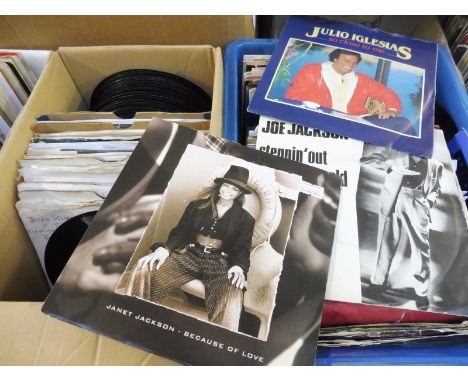 Approximately 100 45s predominantly from the 1960s to include the Rolling Stones, white labels etc. unchecked.