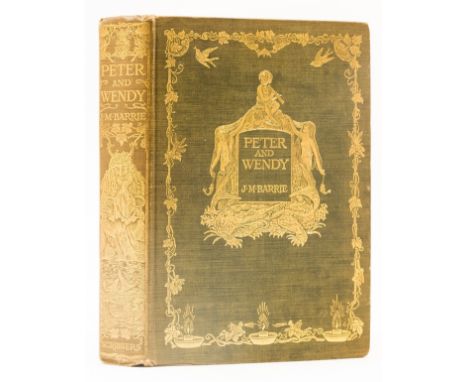 Barrie (J.M.) Peter and Wendy, first American edition, first printing with "Published October, 1911" and publisher's seal to 