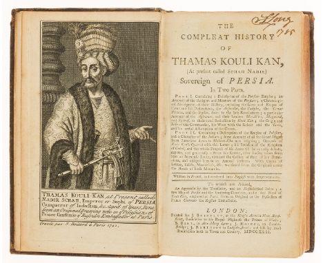 Persia.-  Compleat History of Kouli Kan (The), (At present called Schah Nadir) Sovereign of Persia, first English translation