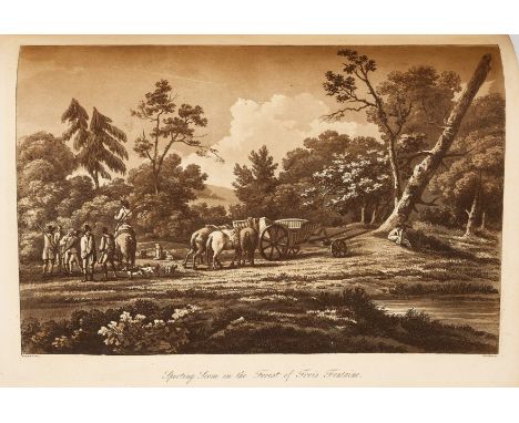 Hunting.- Thornton (Colonel Thomas) A Sporting Tour through Various Parts of France, in the Year 1802, 2 vol. bound in 1, fir