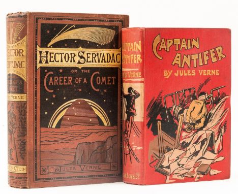 Verne (Jules) Captain Antifer, 1895; Hector Servadac, 1878, first English editions, plates and illustrations, ink ownership i