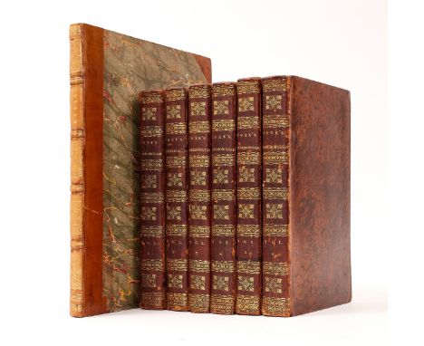 Coxe (William) Memoirs of John Duke of Marlborough, 7 vol. including Atlas, second edition, engraved portrait frontispieces, 