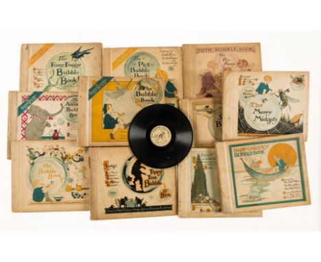 NO RESERVE Mayhew (Ralph) &amp; Burges Johnson. The Bubble Book, Nos.1-12 (of 14), each with 3 gramophone records loose in pi