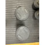 York 40kg Dumbells x2