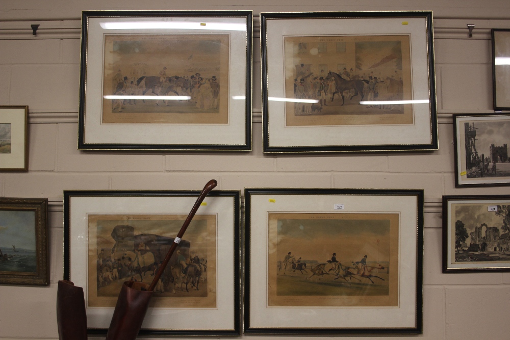 After J Pollard, a set of four coloured prints entitled "The Derby Pets"