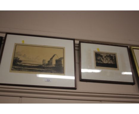 Alfred R Blundell, four various pencil signed lithographs 