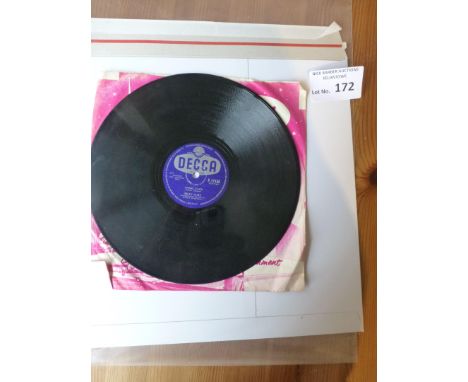 Records : Billy Fury - Angel Face 10" 78' shellac original Decca F11158 in great condition
