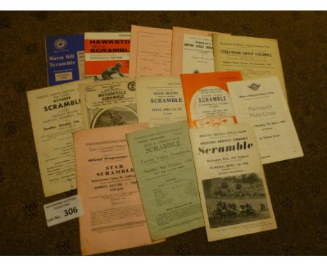 Scrambling : small collection of vintage &amp; becoming hard to find programmes 1950's/60's (13)