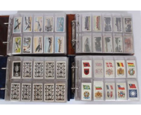 Cigarette cards - Four binders containing a large selection of sets, part sets and odd cards, including John Player &amp; Son