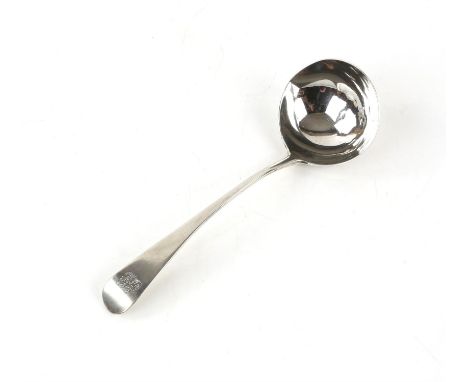 George III silver ladle by Thomas Streetin, London 1803