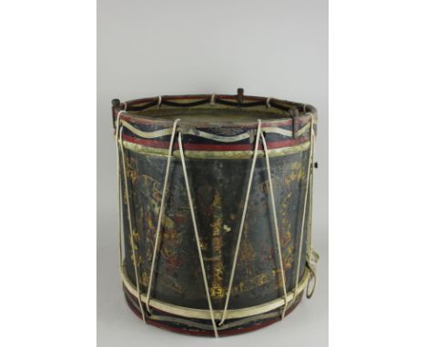 A British Army Grenadier's side drum, possibly from the Crimea War period, 38cm, (NC)