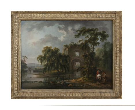 GEORGE BARRET RA (1732-1784)View of Tintern Abbey, Co. WexfordOil on canvas, 40 x 53cmProvenance: Purchased from Sabin Galler