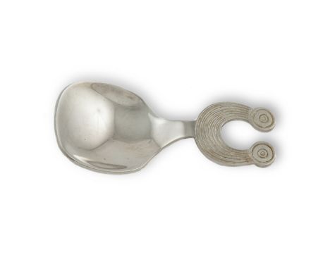 A MODERN IRISH CADDY SPOON, Dublin 1973, mark of O'C, with Gleninsheen collar handle
