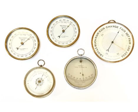 A Mark II aneroid barometer, by T.A. Reynolds, Son & Wardale Ltd, London E.C.1., together with another Mark II barometer, a C