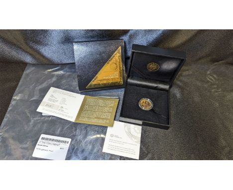 SOUTH AFRICA. Gold 1/4 krugerrand, 2017. Pretoria. Proof. Left facing portrait of Stephanus Johannes Paulus 'Paul' Kruger; SU