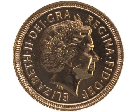 UNITED KINGDOM. Elizabeth II, 1952-2022. Gold half-sovereign, 2002. Royal Mint. Commemorating the 50th anniversary of the acc