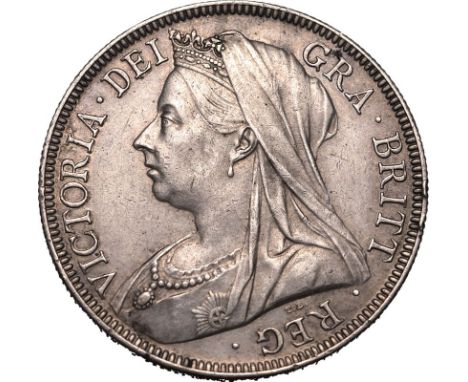 UNITED KINGDOM. Victoria, 1837-1901. Silver halfcrown, 1894. Royal Mint. Crowned bust of Queen Victoria facing left wearing v