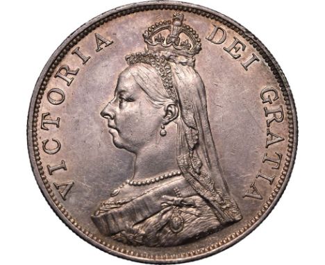 UNITED KINGDOM. Victoria, 1837-1901. Silver double florin, 1887. Royal Mint. Jubilee bust of Queen Victoria facing left; VICT