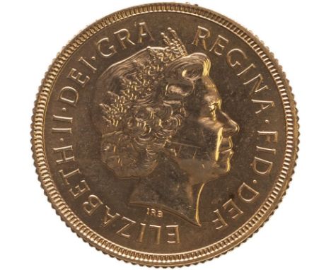 UNITED KINGDOM. Elizabeth II, 1952-2022. Gold sovereign, 2002. Royal Mint. Commemorating the 50th anniversary of the accessio