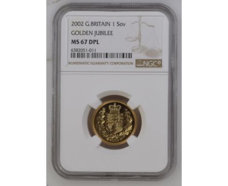 UNITED KINGDOM. Elizabeth II, 1952-2022. Gold sovereign, 2002. Royal Mint. Commemorating the 50th anniversary of the accessio