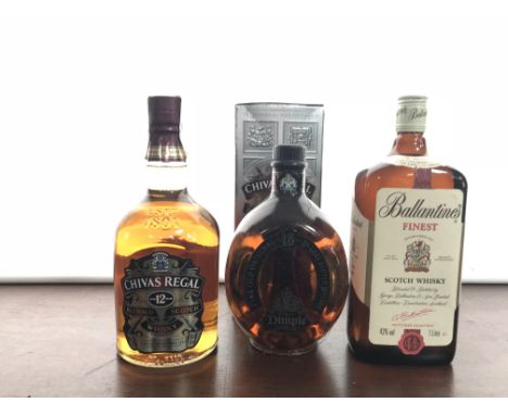 CHIVAS REGAL AGED 12 YEARS - ONE LITRE
Blended Scotch Whisky
1 litre, 40% volume, in carton.
DIMPLE AGED 15 YEARS
Blended Sco