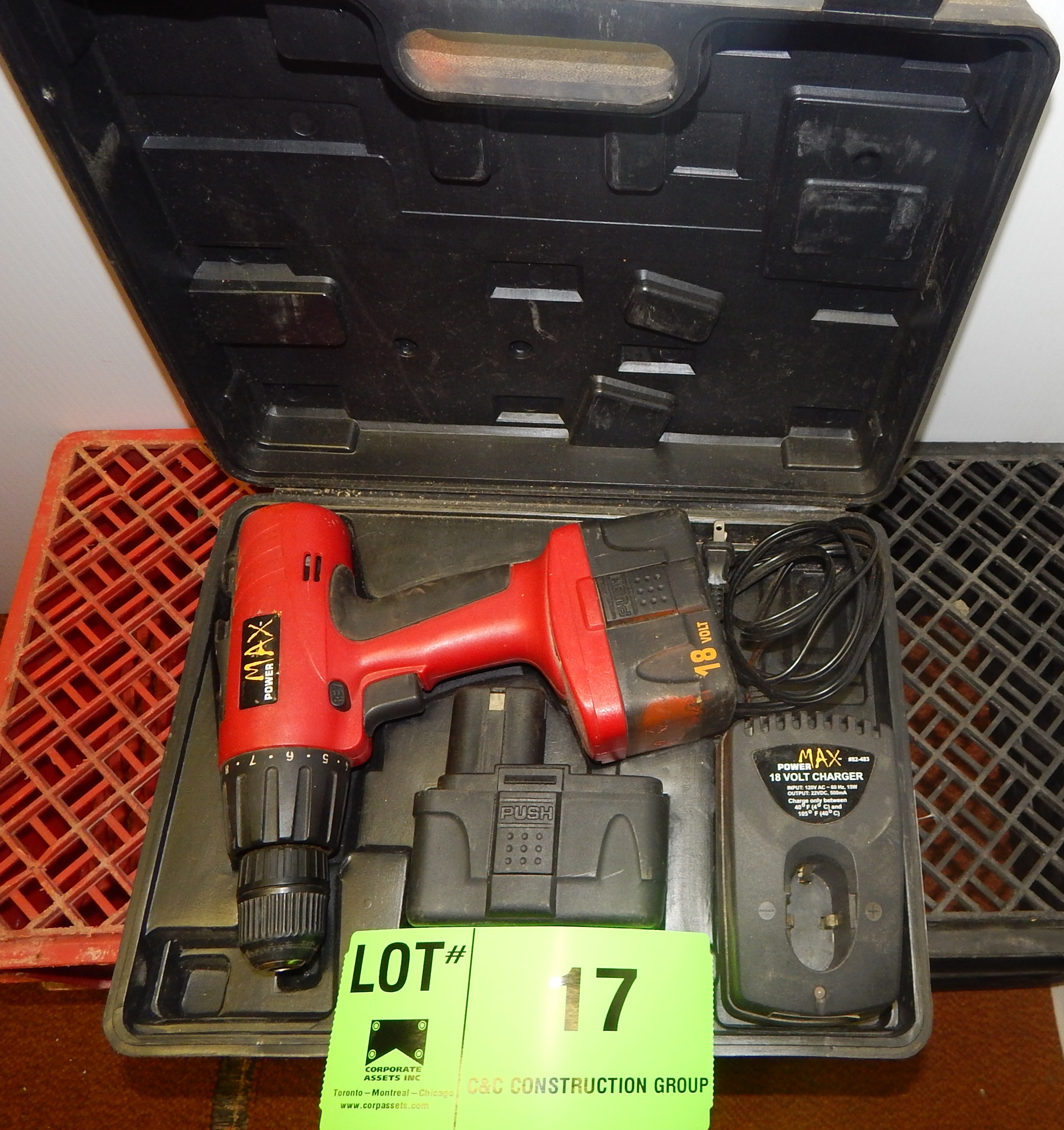 POWER MAX 18 VOLT CORDLESS DRILL