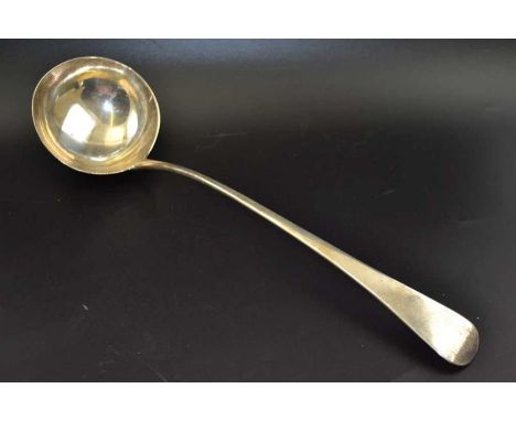 Stephen Adams, a George III silver soup ladle, London 1798, weight: 165g