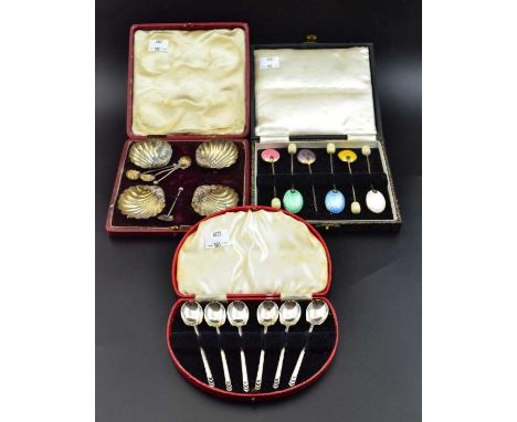 Enamel spoons, etc.